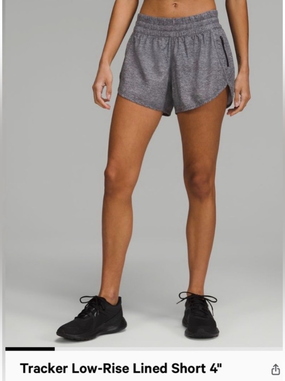 Lululemon tracker short gray